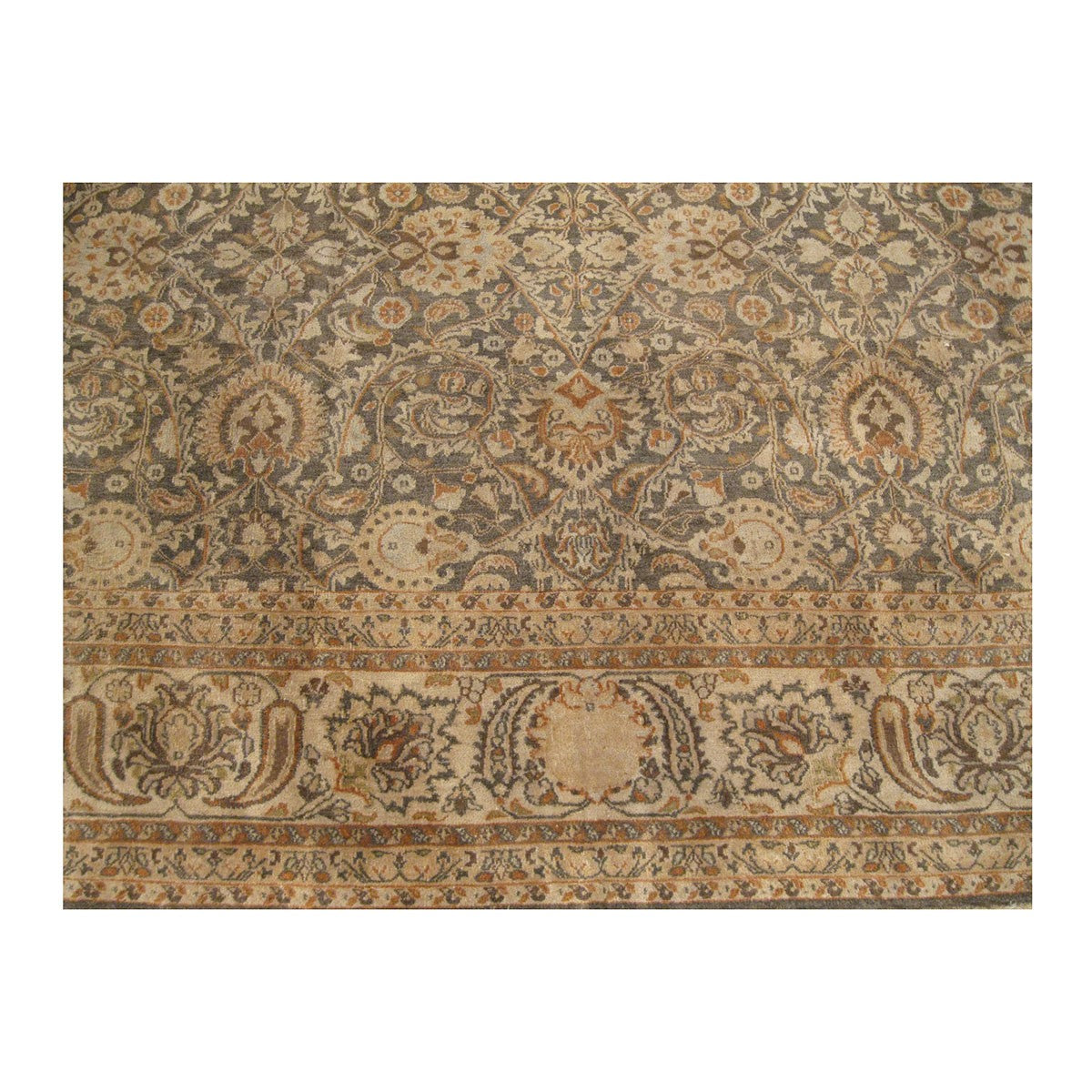 Antique Persian Semnan 9X12 Tan Area Rug #1142821 image 2