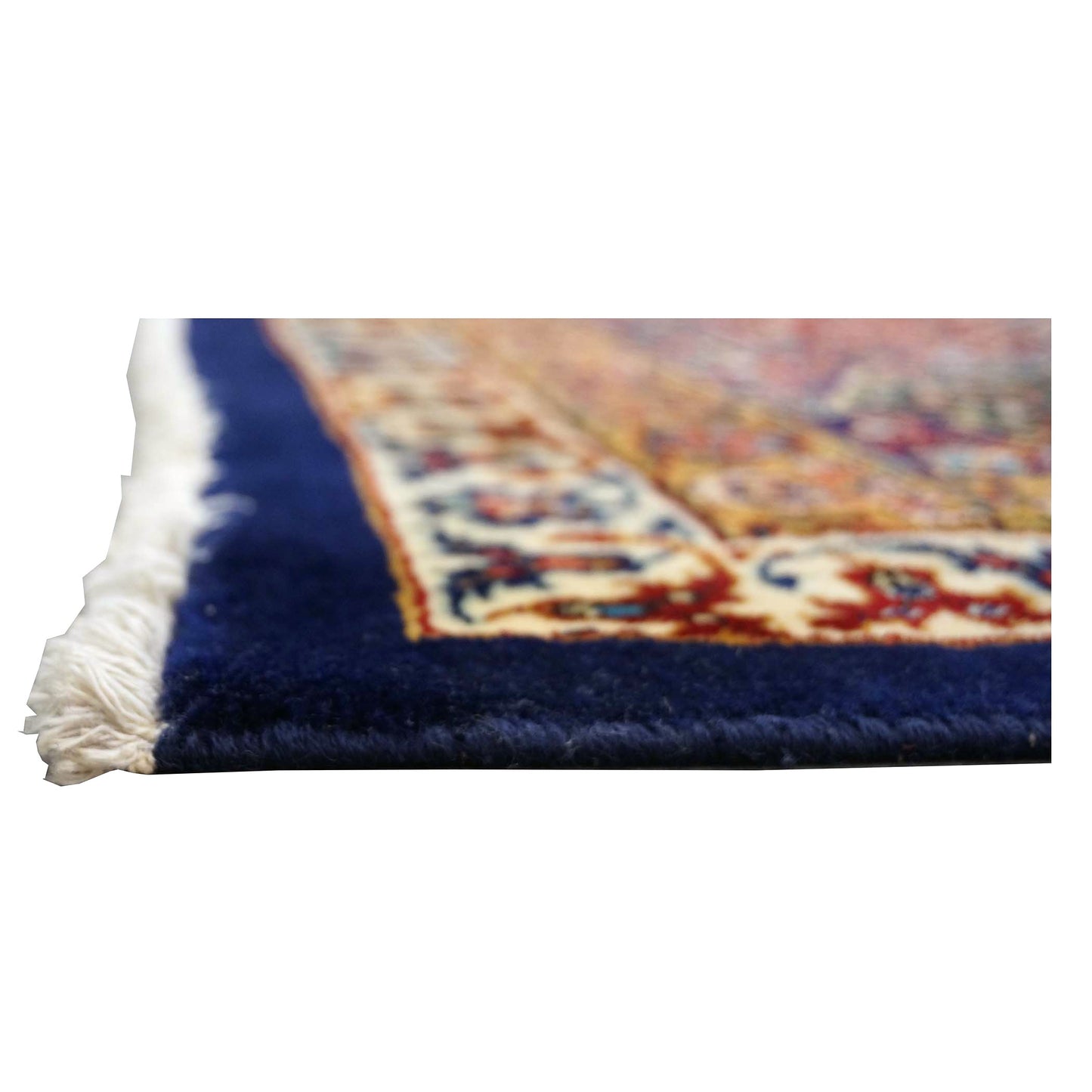 Antique Persian Tabriz Wool 12 x 19 Red, Blue & Orange Handmade Area Rug #9902618
