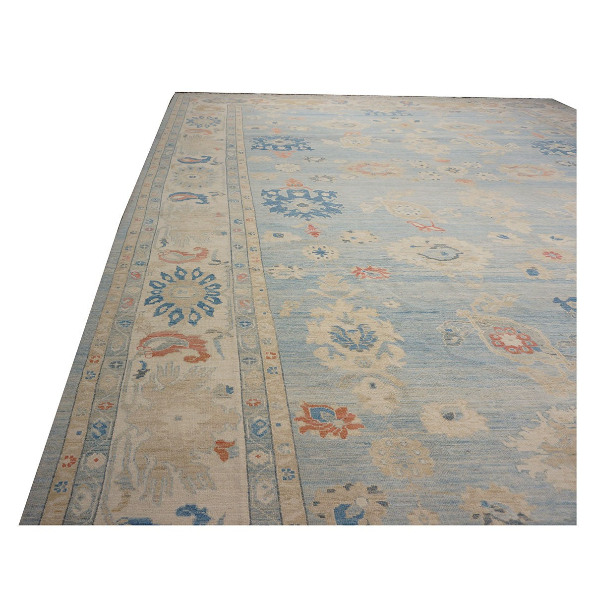 21st Century Sultanabad Master 15x18 Light Blue Handmade Area Rug #1144185 image 14
