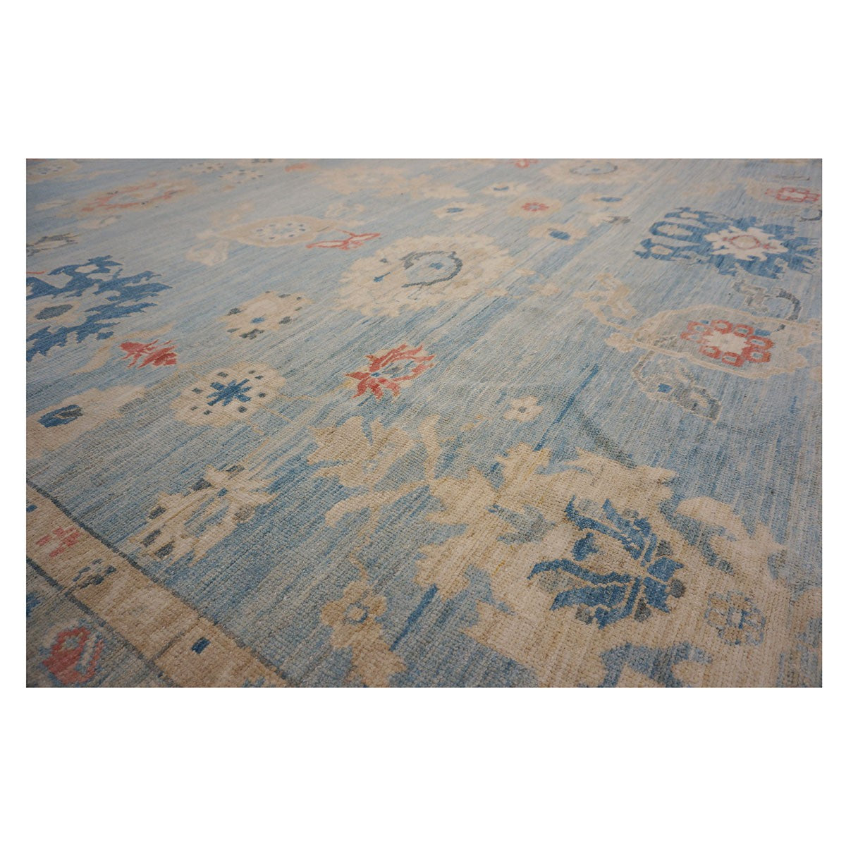 21st Century Sultanabad Master 15x18 Light Blue Handmade Area Rug #1144185 image 9