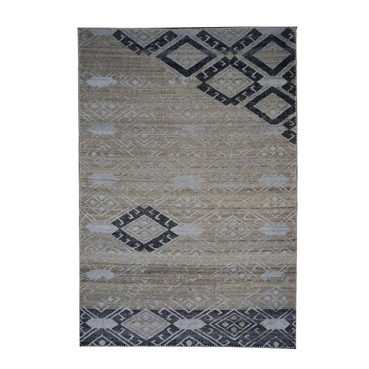 Indian Palermo Wool&Silk 5X7 Grey Area Rug #9902770 image 0