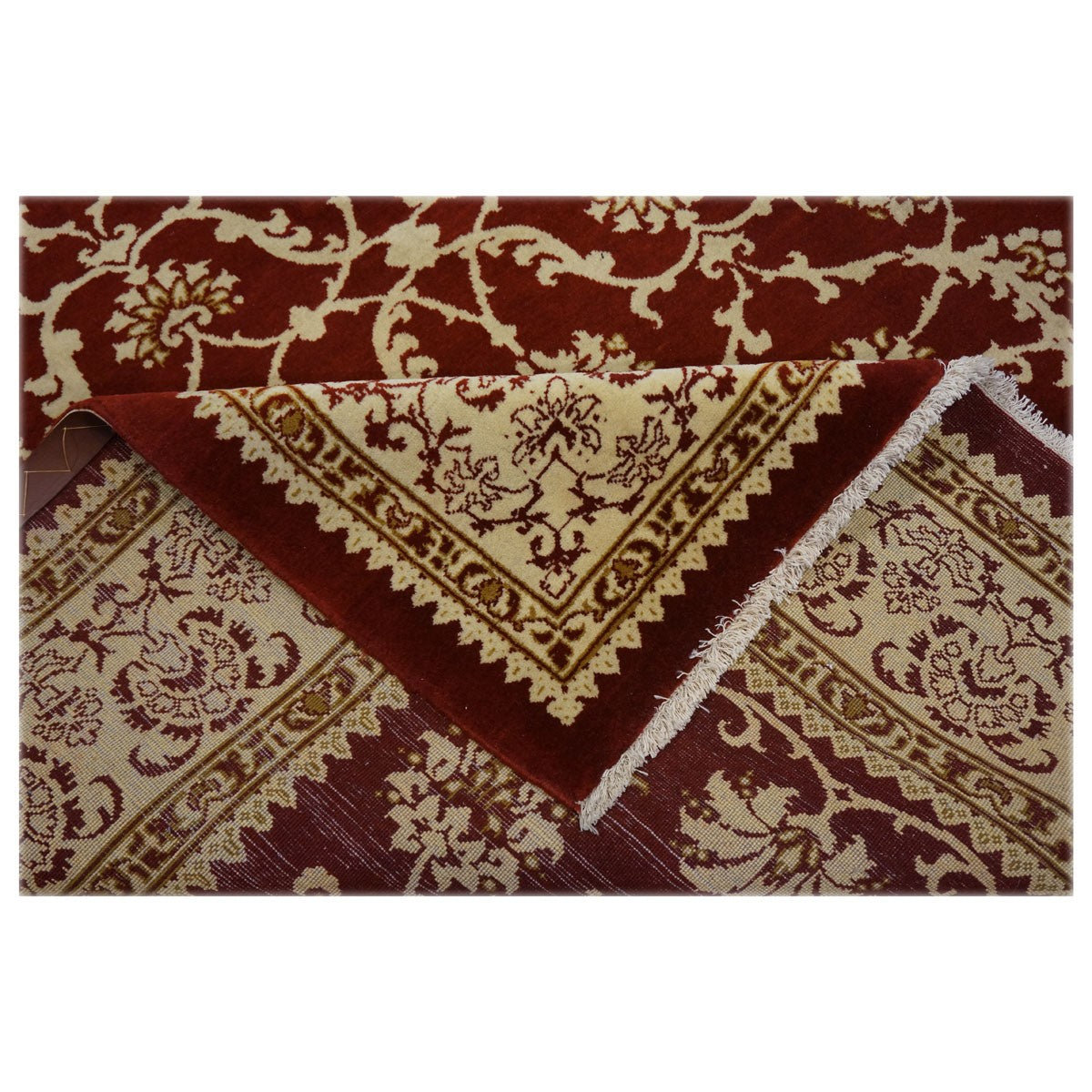 Persian Tabriz 5X7 Red Area Rug #9902039 image 3