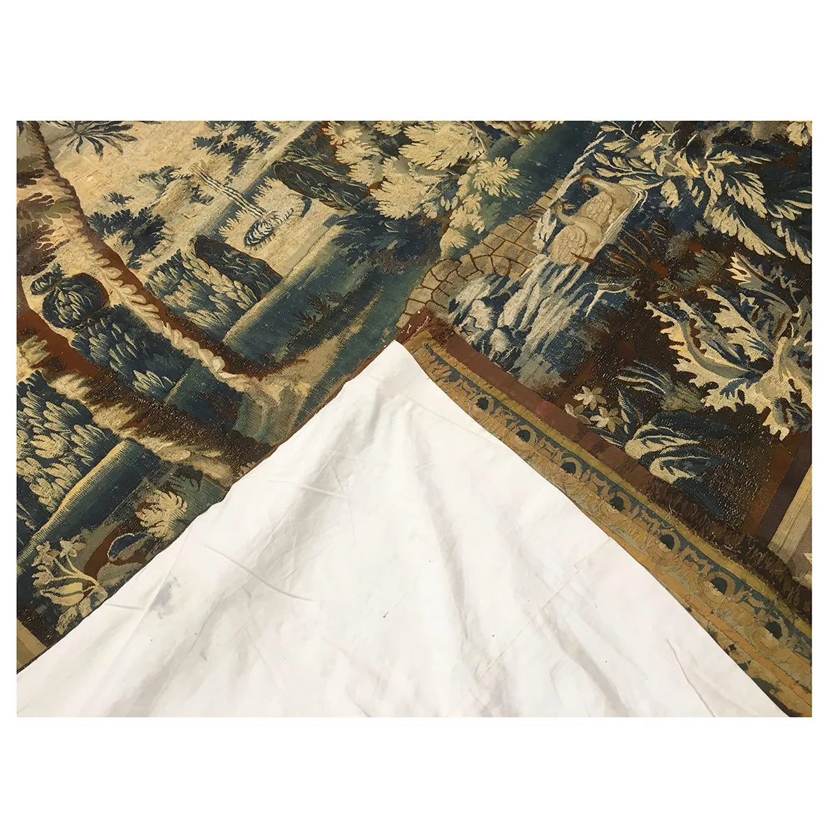 17th Century 11x13 Antique Mortlake English Tapestry  #9902475 image 7