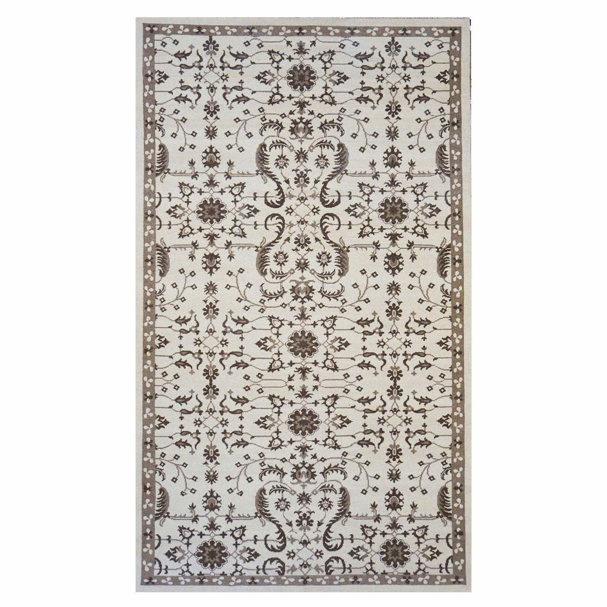 Sultanabad Masters 6X10 Ivory and Brown Area Rug #1143397 image 0