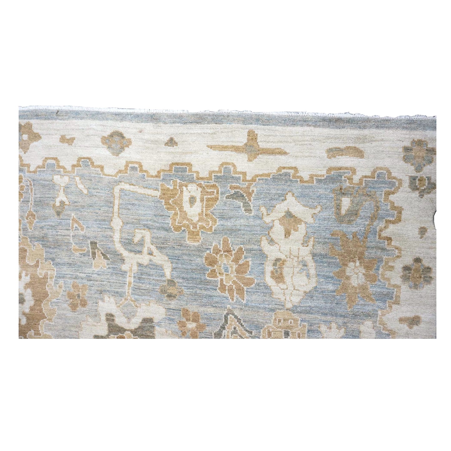 Persian Sultanabad Wool 10x14 Slate & Ivory Handmade Area Rug #1140056