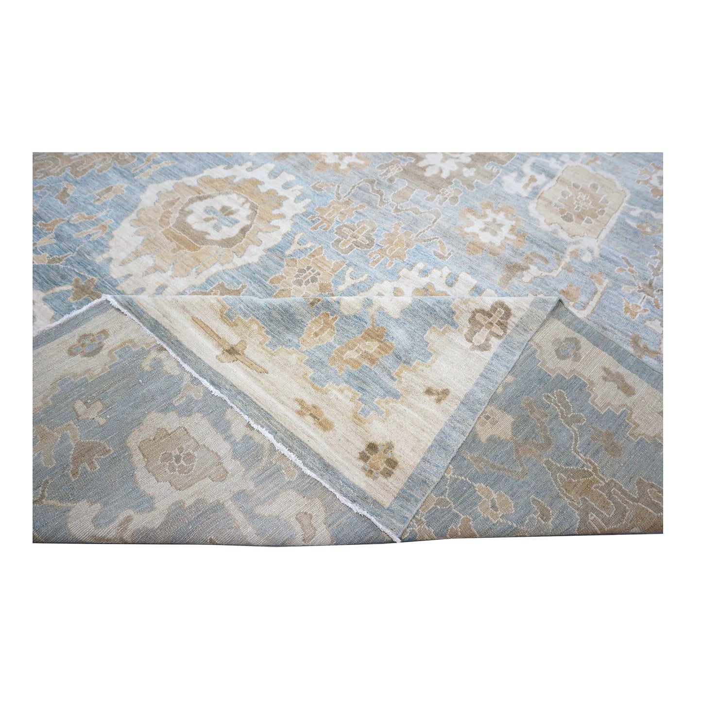 Persian Sultanabad Wool 10x14 Slate & Ivory Handmade Area Rug #1140056