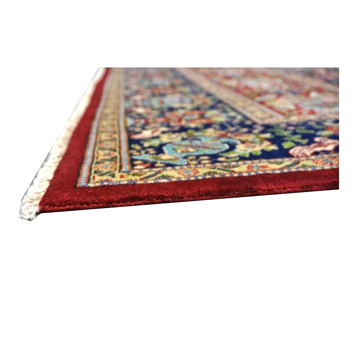 Antique Persian Tabriz Wool 11x15 Red & Navy Handmade Area Rug #1140959