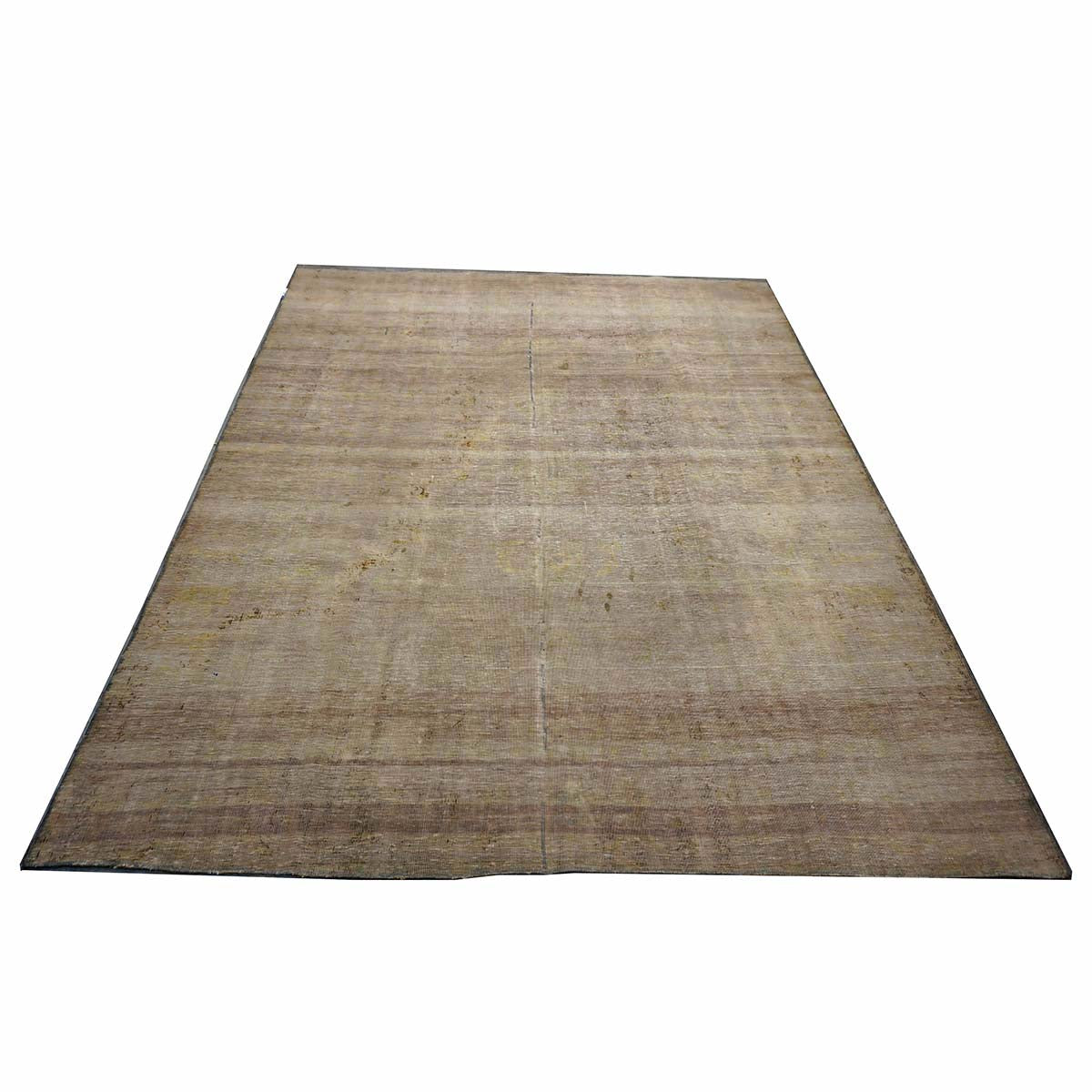 Antique Persian Flatweave Wool 8x10 Distressed Brown Handmade Area Rug # 1141990