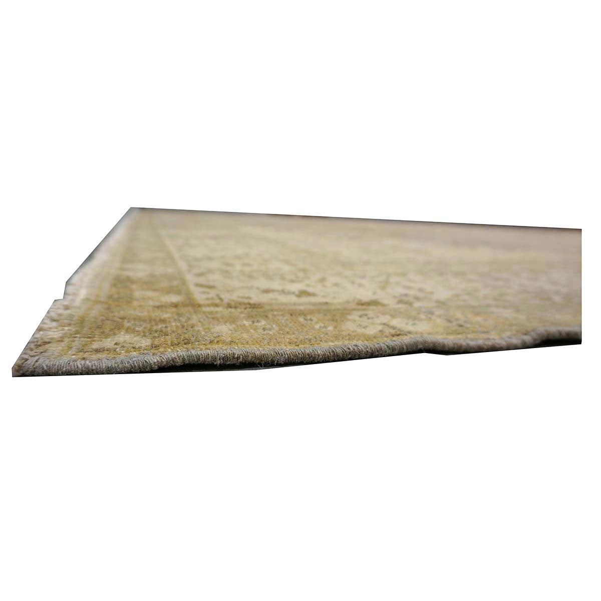 Antique Persian Tabriz Wool 9x11 Tan & Ivory Handmade Area Rug #1142850