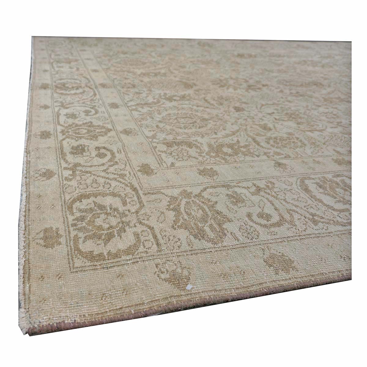 Antique Persian Sultanabad Wool 6x9 Grey, Ivory & Tan Handmade Area Rug #1142950