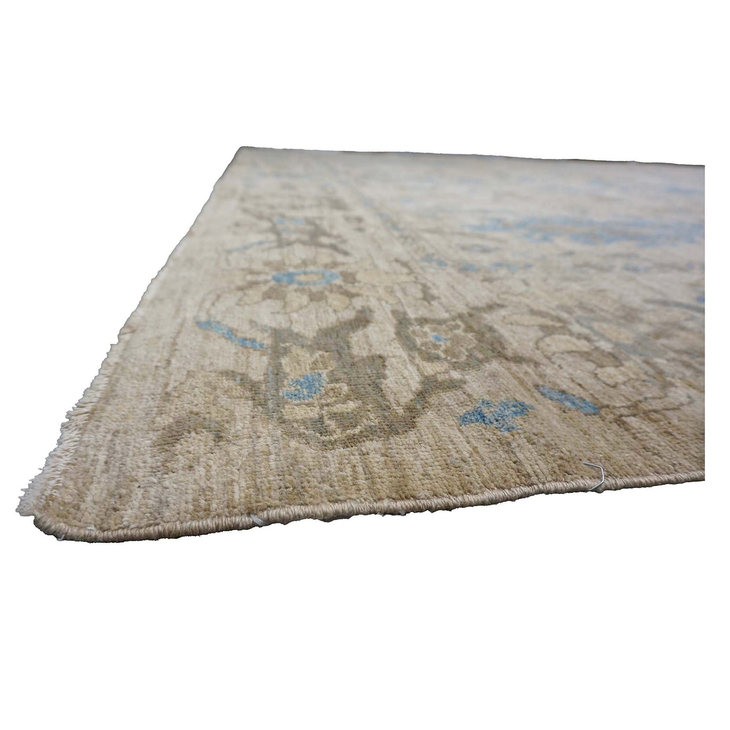 Persian Sultanabad Wool 12x18 Light Blue, Beige, & Brown Handmade Area Rug #1143043