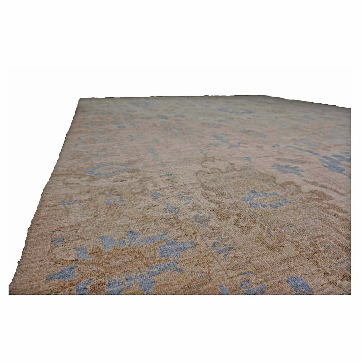 Persian Sultanabad Wool 12x18 Light Blue, Beige, & Brown Handmade Area Rug #1143043