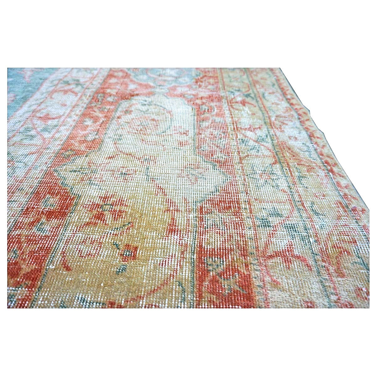 Antique Turkish Sivas Wool 14x19 Ivory, Blue & Red Handmade Oversized Area Rug #1144248