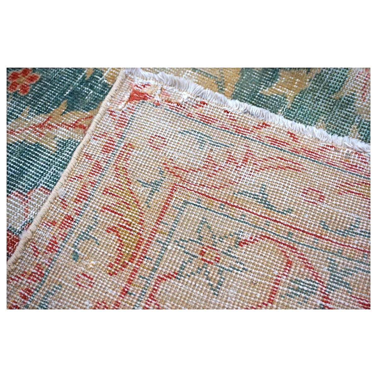 Antique Turkish Sivas Wool 14x19 Ivory, Blue & Red Handmade Oversized Area Rug #1144248