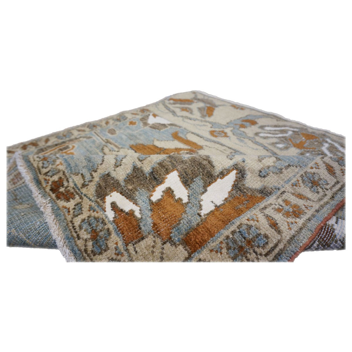 Persian Sultanabad Masters 3x3 Slate & Rust Square Handmade Area Rug #1141929 image 5