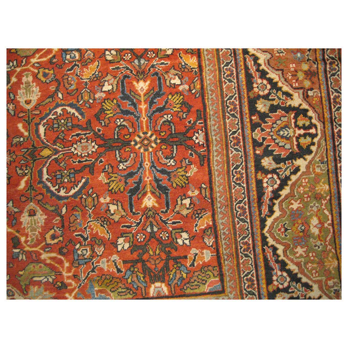 Antique Persian Sultanabad 10x12 Red Handmade Rug #1142101 image 2