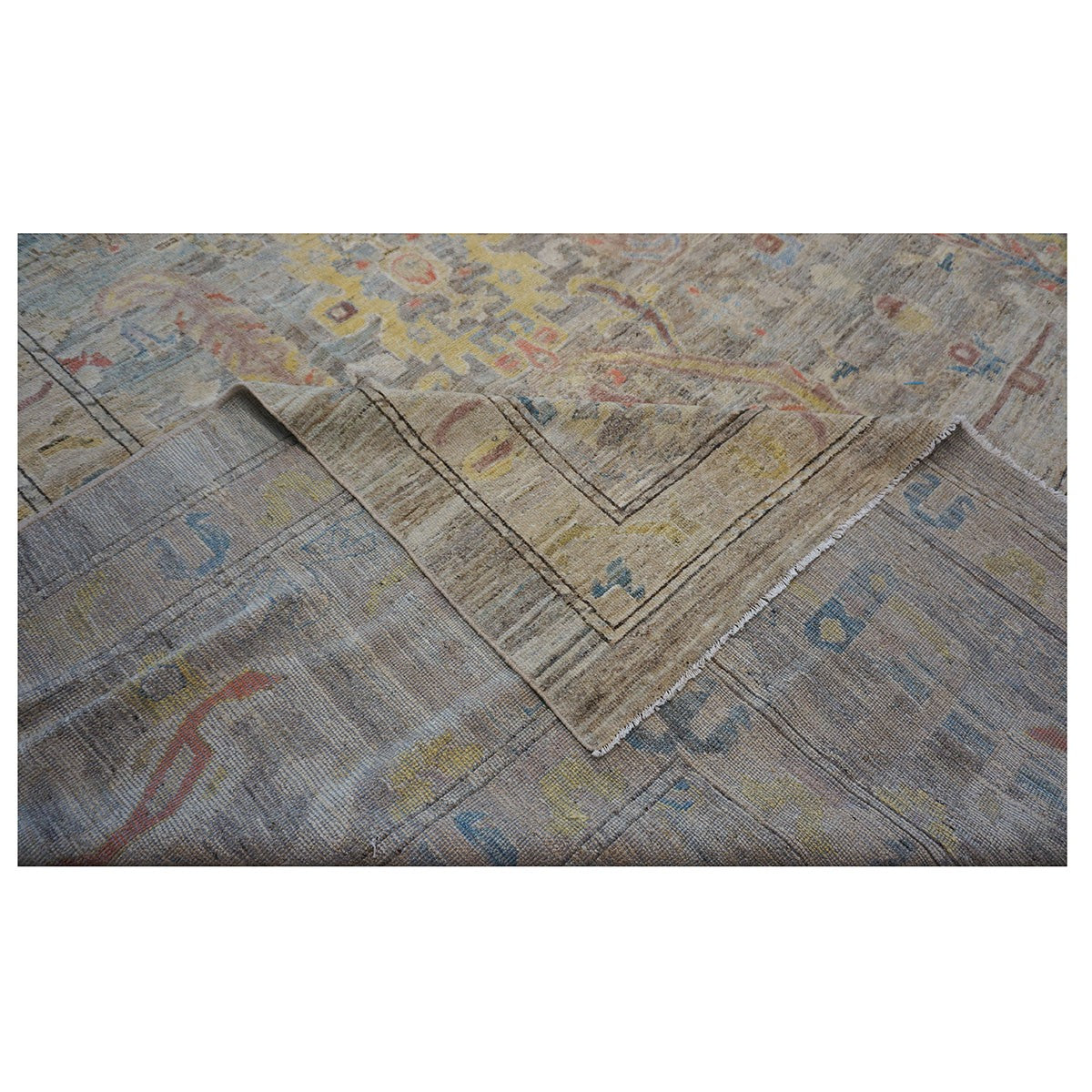 Mansion-Sized 21st Century Sultanabad Master 19x33 Light Blue Handmade Area Rug #1144122 image 3