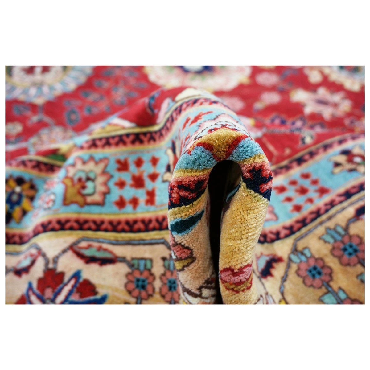 Antique Persian Tabriz Pahlavi 10X13 Red Area Rug #1142546 image 7