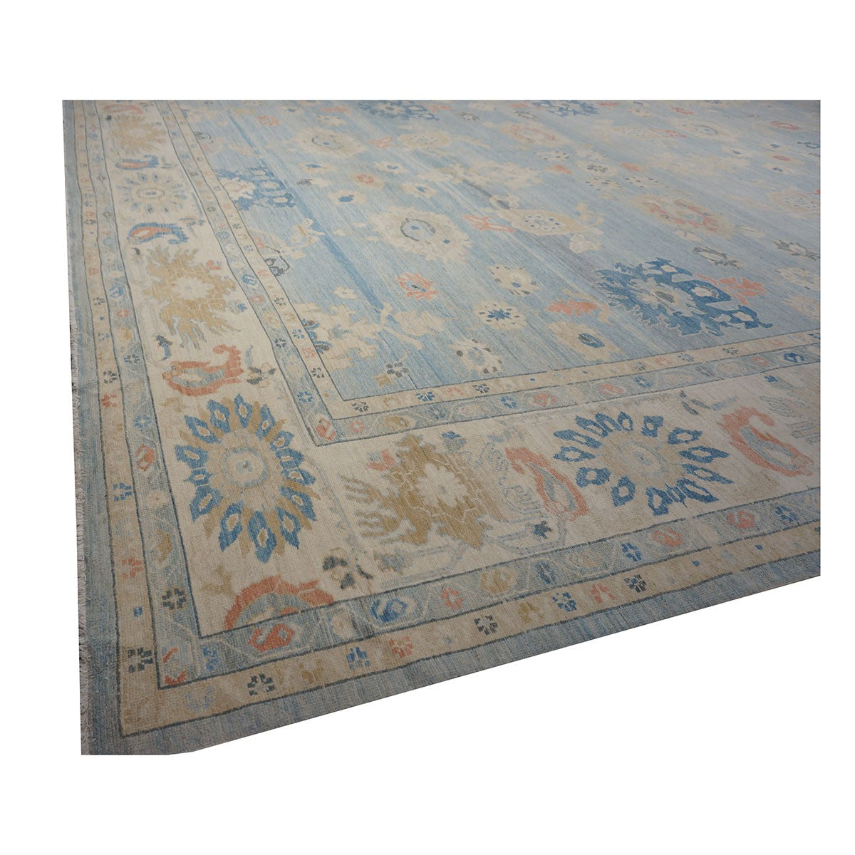 21st Century Sultanabad Master 15x18 Light Blue Handmade Area Rug #1144185 image 11
