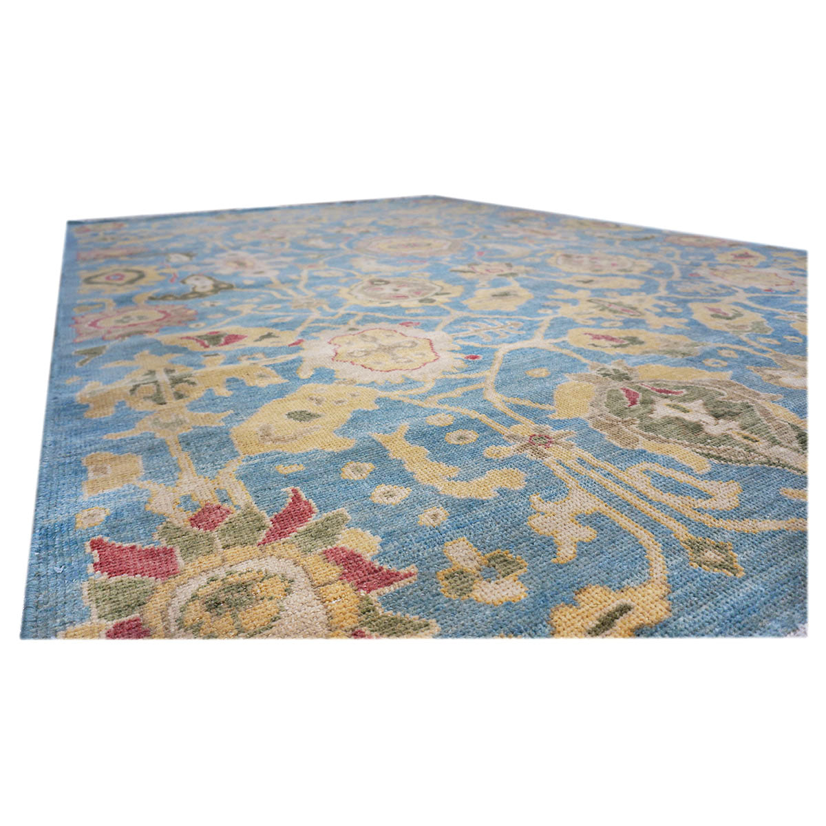 Sultanabad 6x9 Blue & Yellow Handmade Area Rug #1144039 image 4