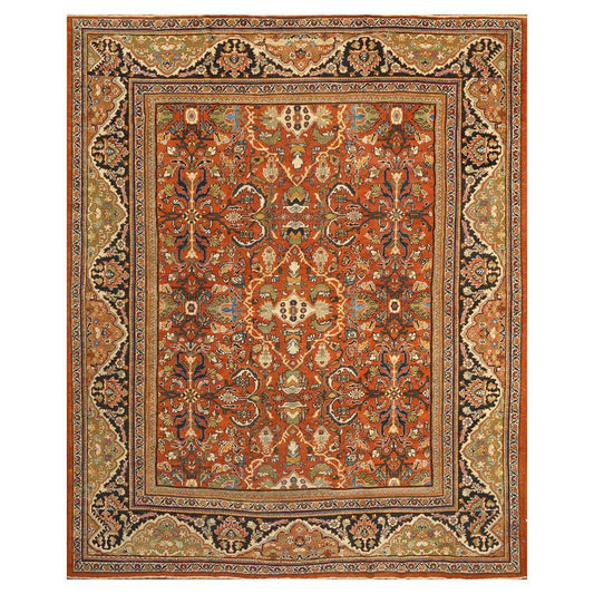 Antique Persian Sultanabad 10x12 Red Handmade Rug #1142101 image 0
