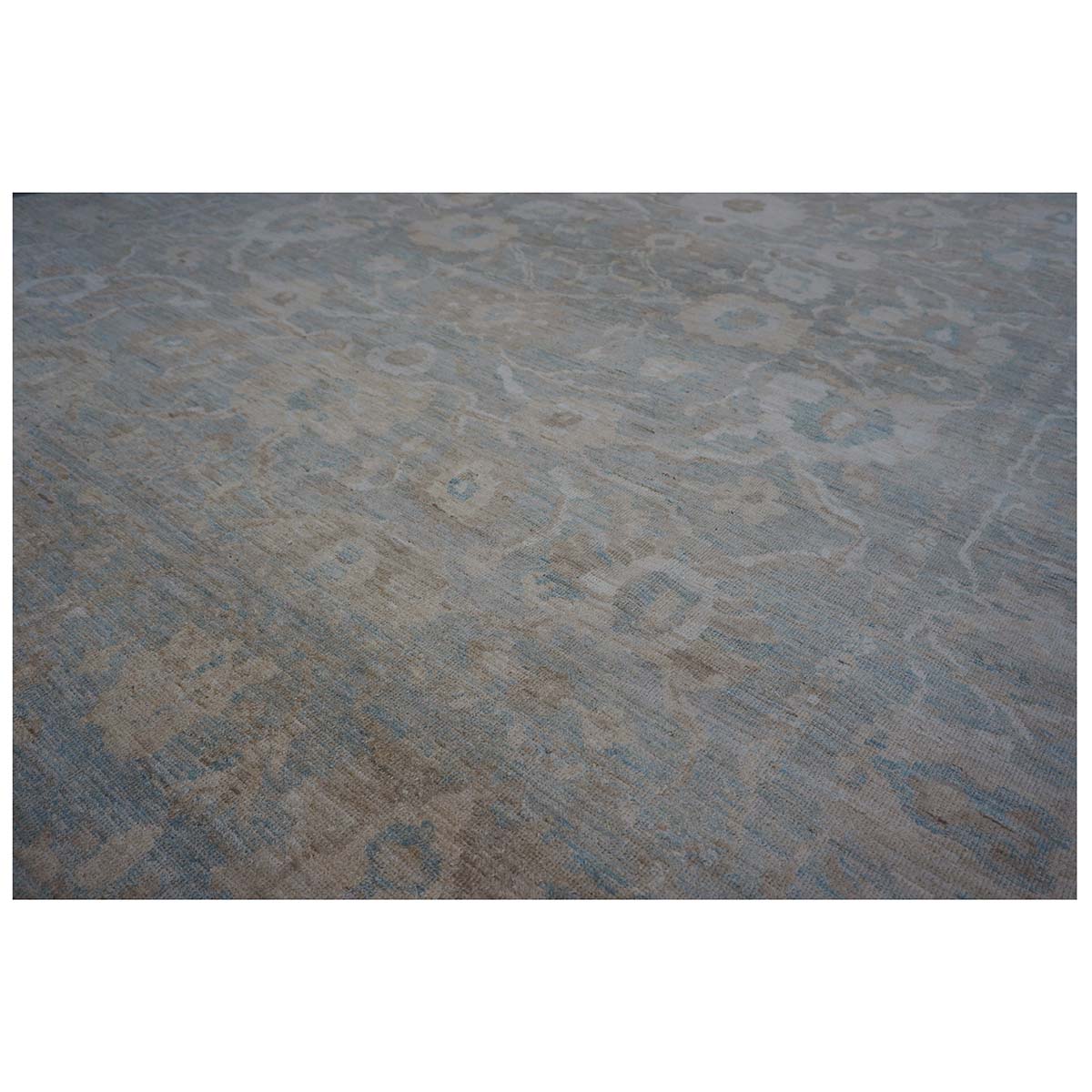 Persian Sultanabad 10x14 Slate Blue & Tan #1142972 image 11