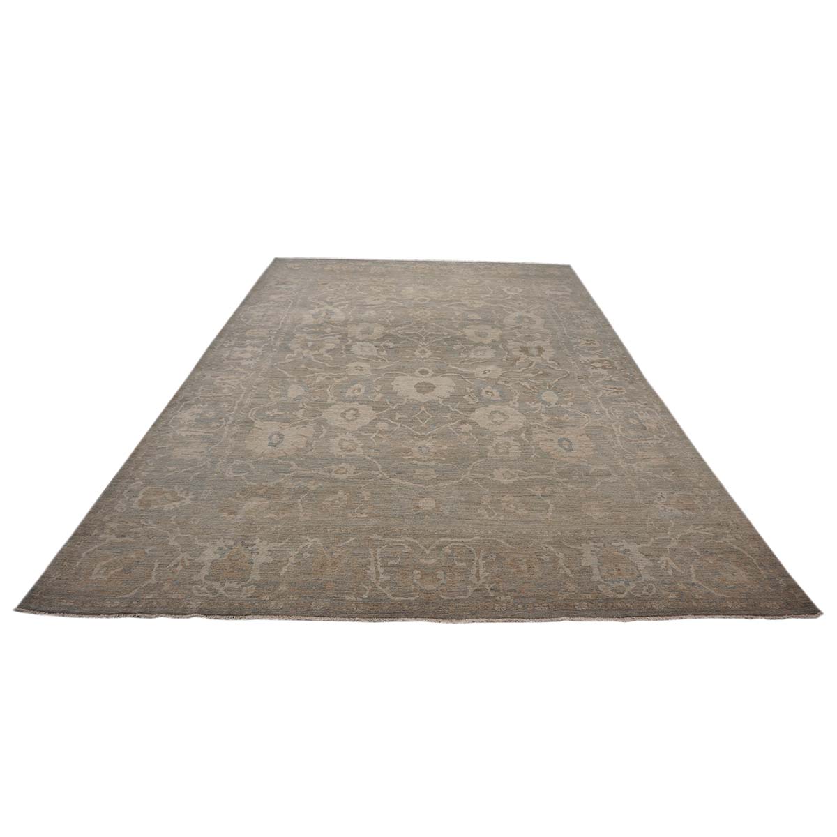 Persian Sultanabad 10x14 Slate Blue & Tan #1142972 image 1
