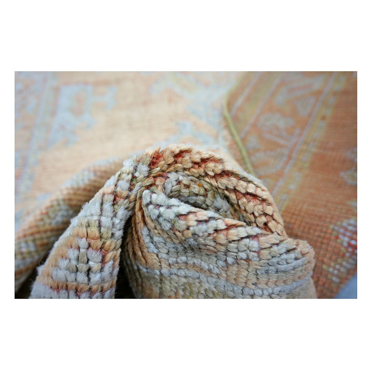 21st Century Turkish Oushak 3X11 Golden Beige & Khaki Handmade Area Rug #1140253 image 10