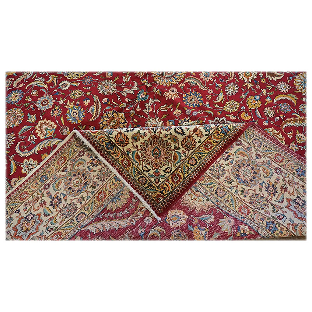 Antique Persian Tabriz 11X15 Red Oversize Rug #1140789 image 5