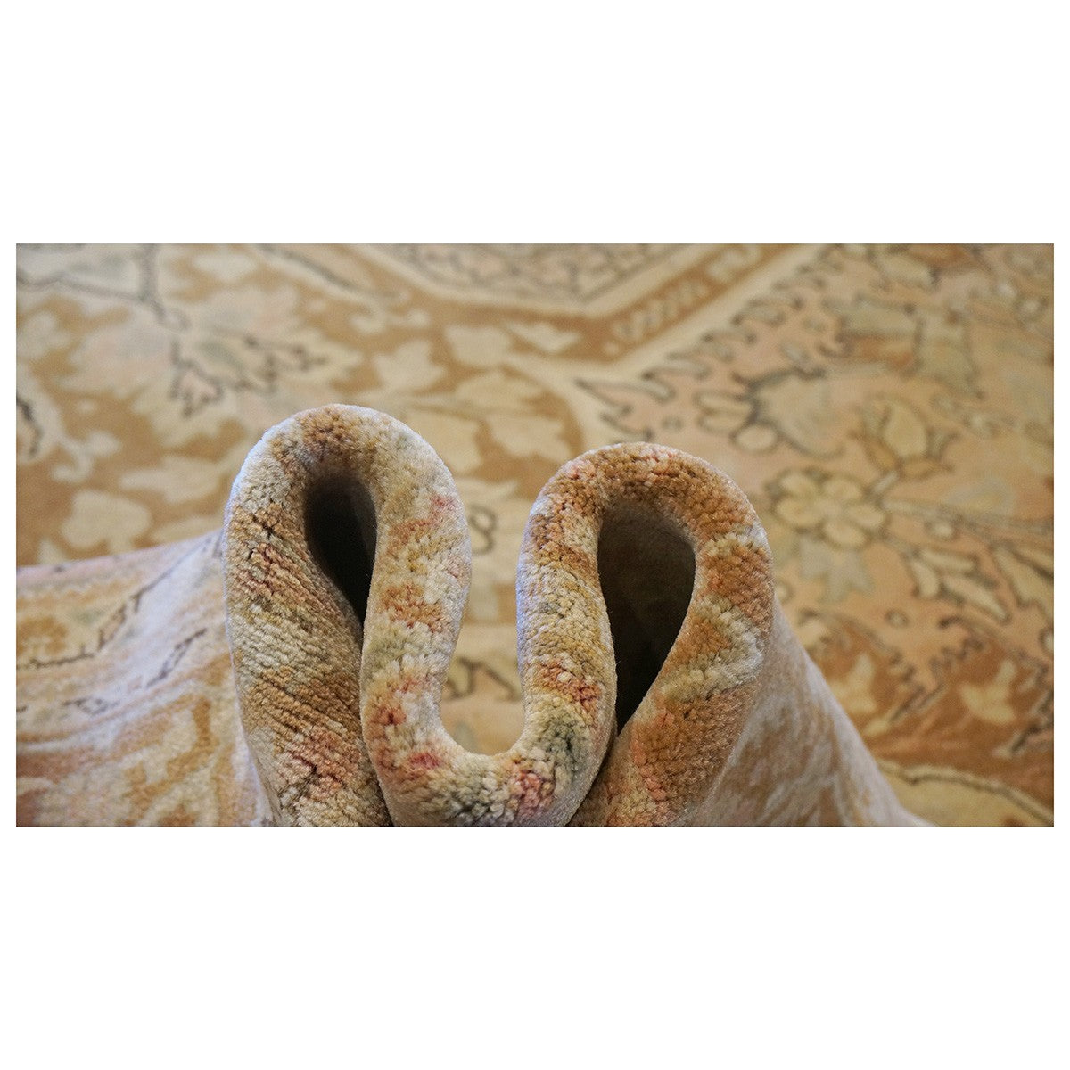 Vintage Persian Tabriz 9X13 Brown & Tan Area Rug #9901250 image 5