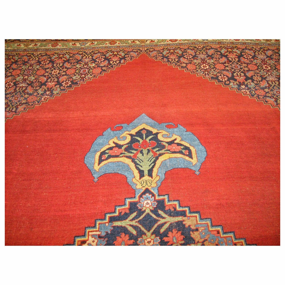 Antique Persian Bijar 12X20 Red Oversize Area Rug #1141300 image 3