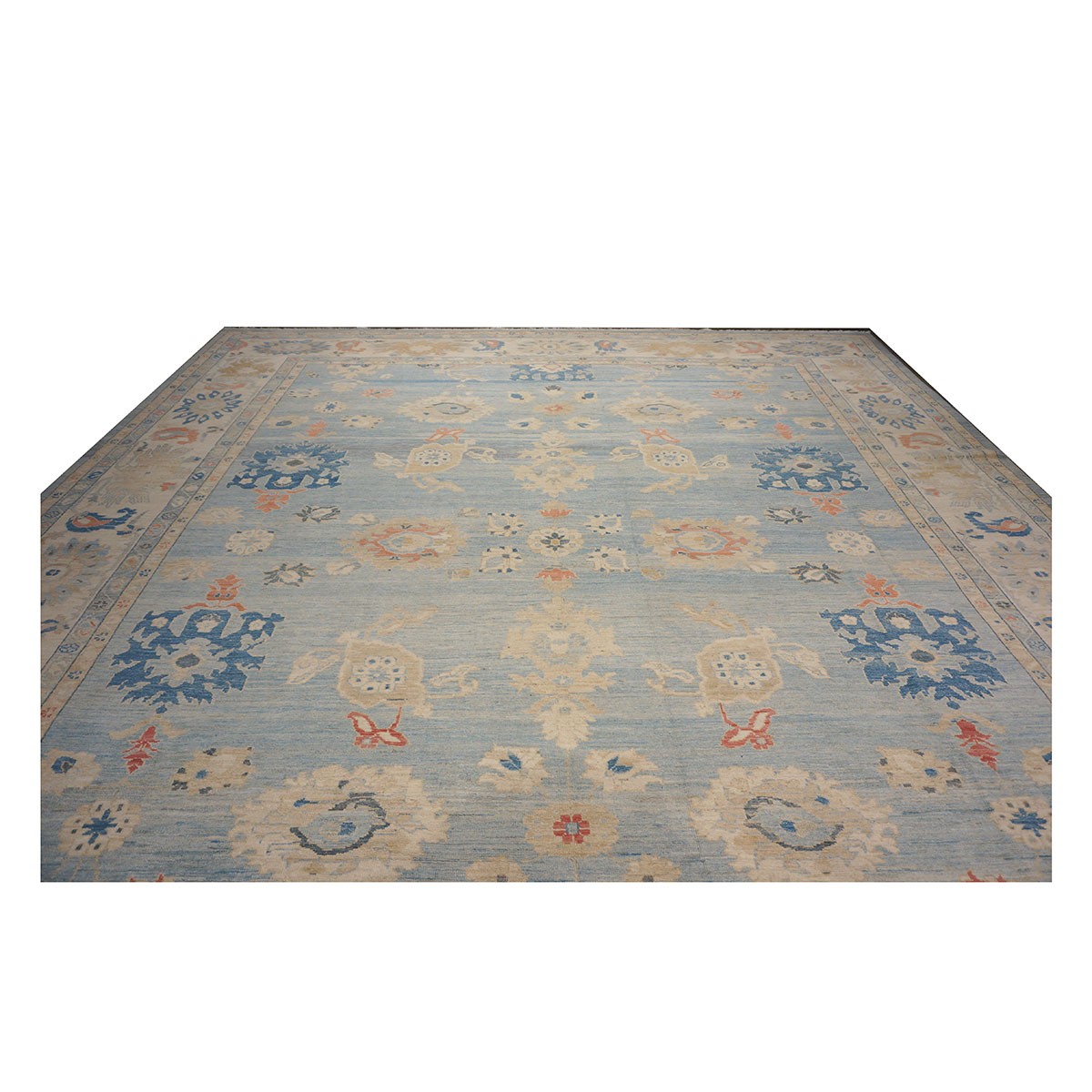 21st Century Sultanabad Master 15x18 Light Blue Handmade Area Rug #1144185 image 13