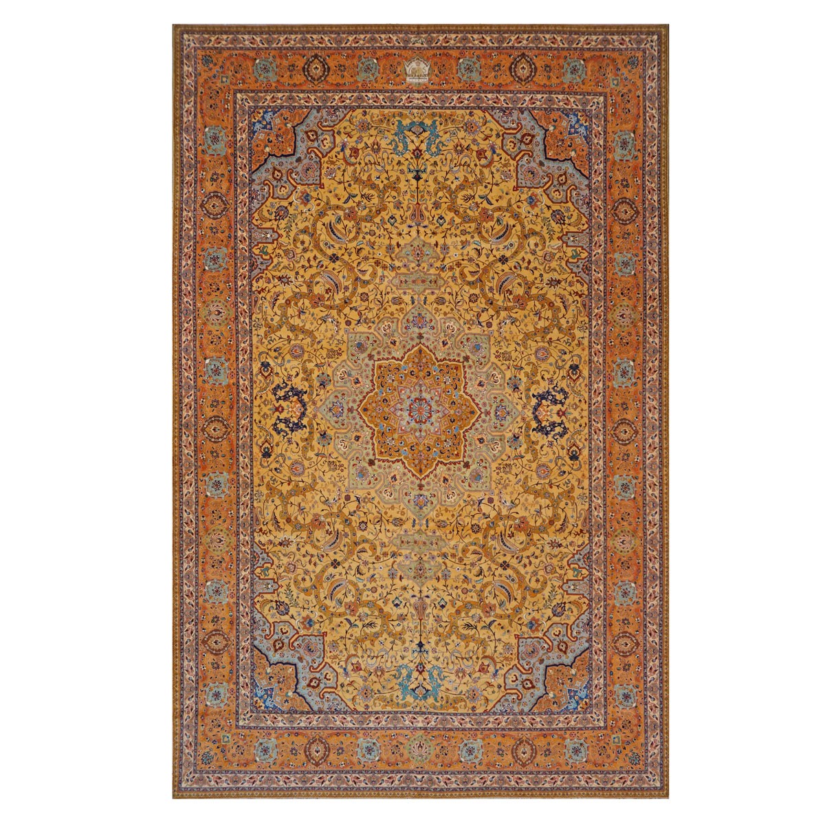 Area Rugs: #9902432 Persian Tabriz Pahlavi 11 x 16 Rust Rug image 0