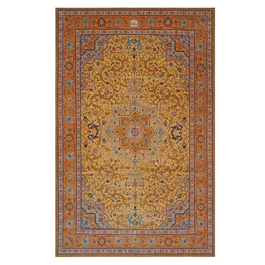 Area Rugs: #9902432 Persian Tabriz Pahlavi 11 x 16 Rust Rug image 0