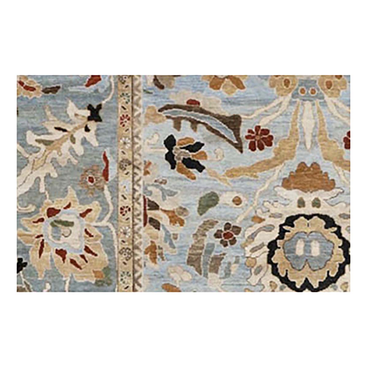 21st Century Sultanabad 9x13 Slate & Tan Handmade Area Rug #1143361 image 2