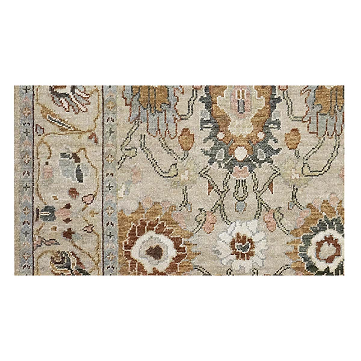 21st Century Sultanabad 4x6 Ivory & Tan Handmade Area Rug #1143757 image 2