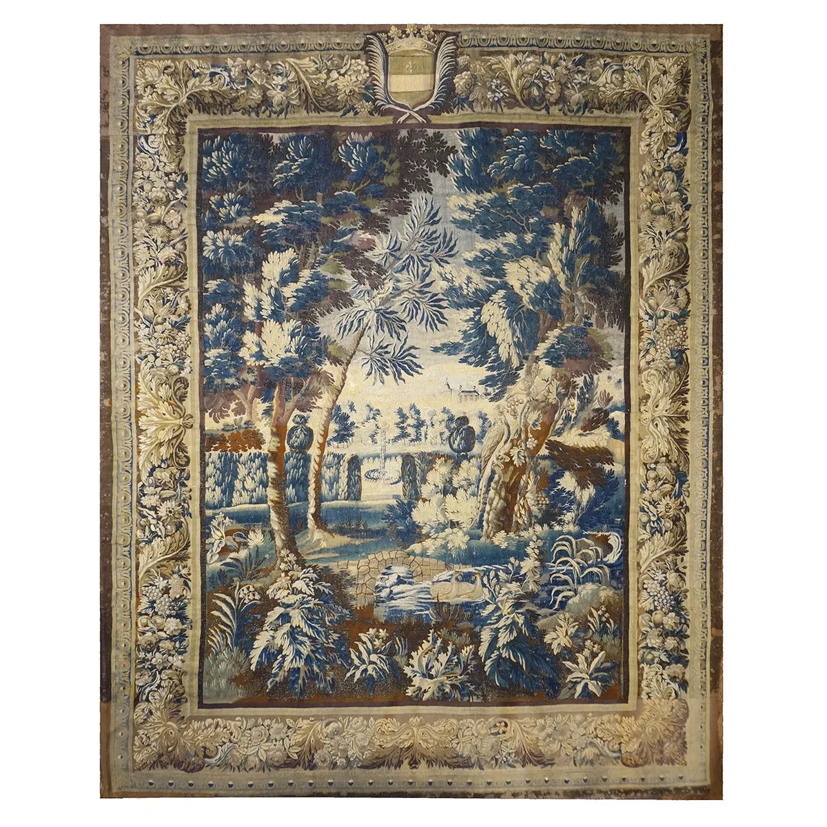 17th Century 11x13 Antique Mortlake English Tapestry  #9902475 image 0