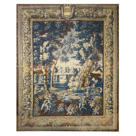 17th Century 11x13 Antique Mortlake English Tapestry  #9902475 image 0