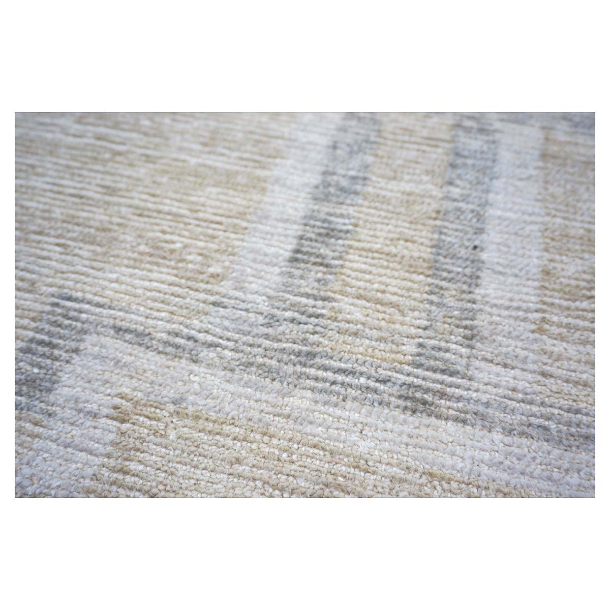 Nepalese Modern Wool & Silk 12X15 Beige, Ivory & Grey Area Rug #1143905 image 8