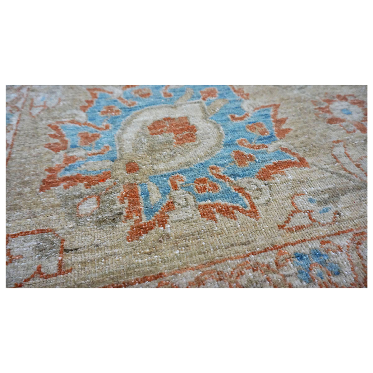 Persian Tabriz Haji Jalili Wool & Silk 12X16 Ivory and Tan Area Rug #1140160 image 7