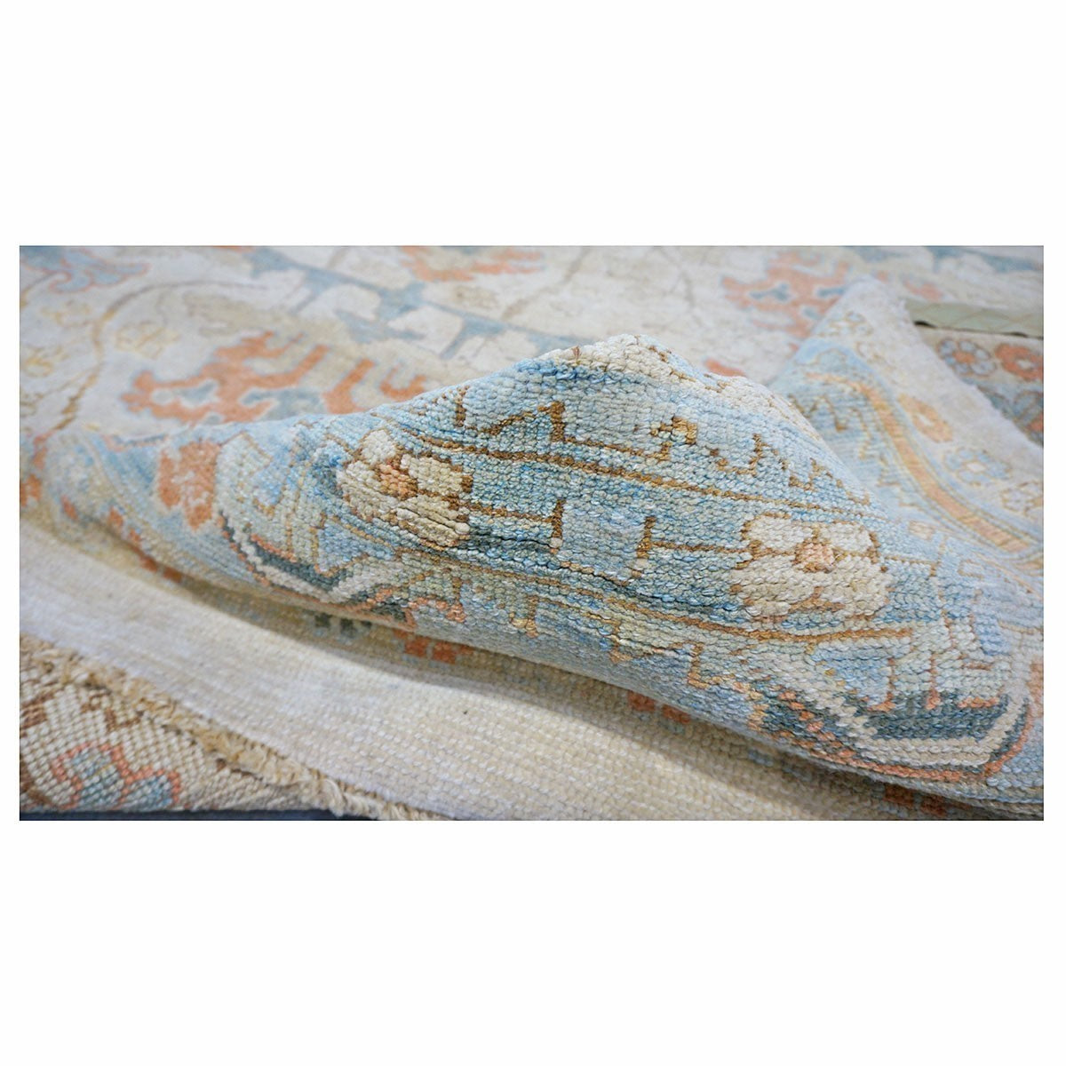 21st Century William Morris Donegal Carpet 10X13 Tan and Blue #1140172 image 6