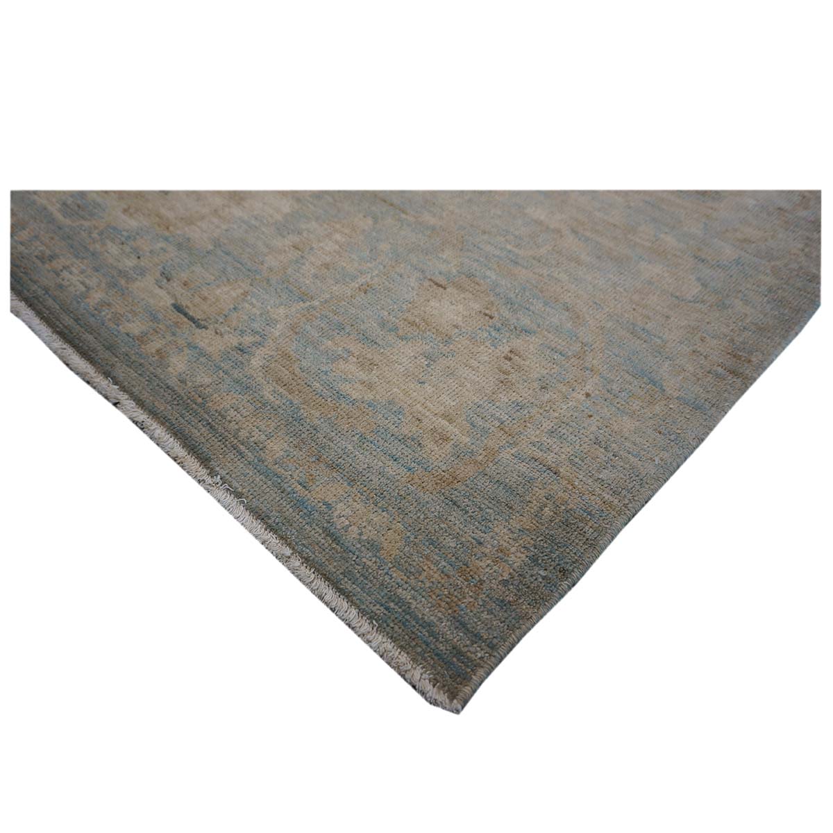 Persian Sultanabad 10x14 Slate Blue & Tan #1142972 image 12