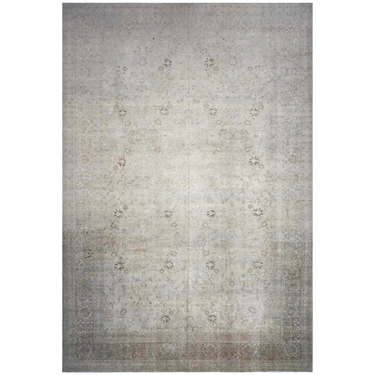 Antique Persian Tabriz 13x19 Grey Oversized Area Rug #1142814 image 0