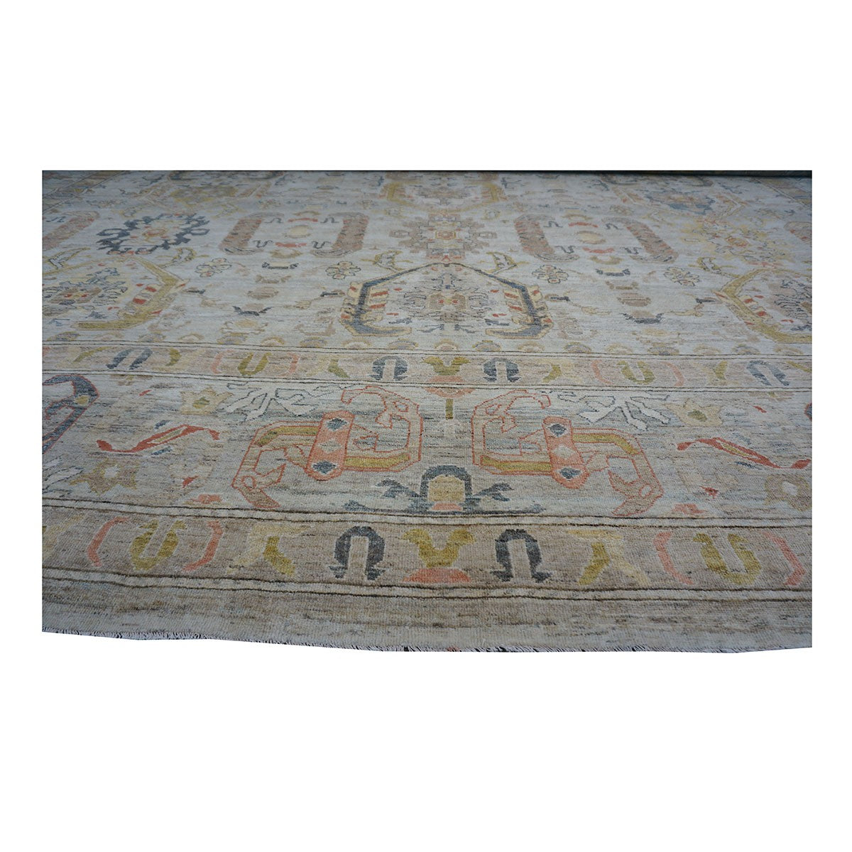 Mansion-Sized 21st Century Sultanabad Master 19x33 Light Blue Handmade Area Rug #1144122 image 11