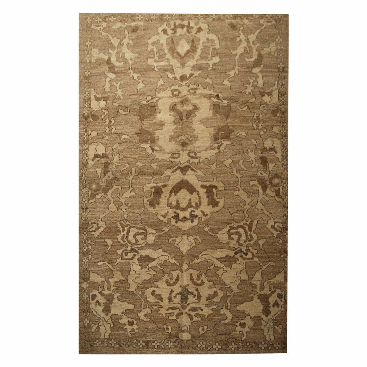21st Century Sultanabad 5x8 Brown Handmade Area Rug #1143022 image 3