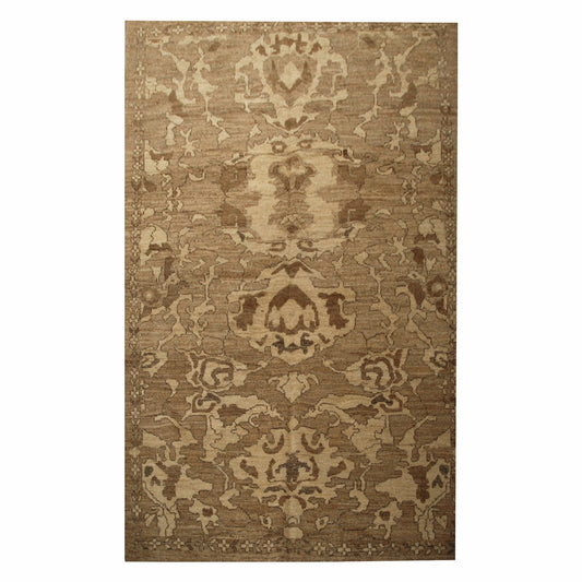 21st Century Sultanabad 5x8 Brown Handmade Area Rug #1143022 image 3