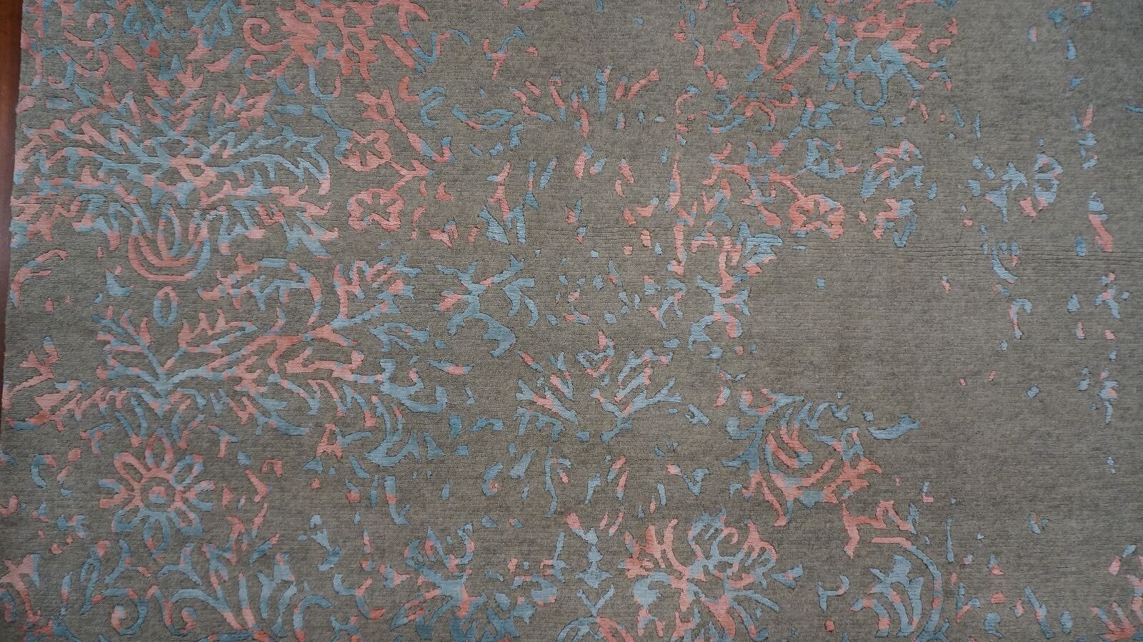 Area Rugs: #9902314 Modern Wool and Silk 6 x 8 Indo Nepal Grey Rug image 1
