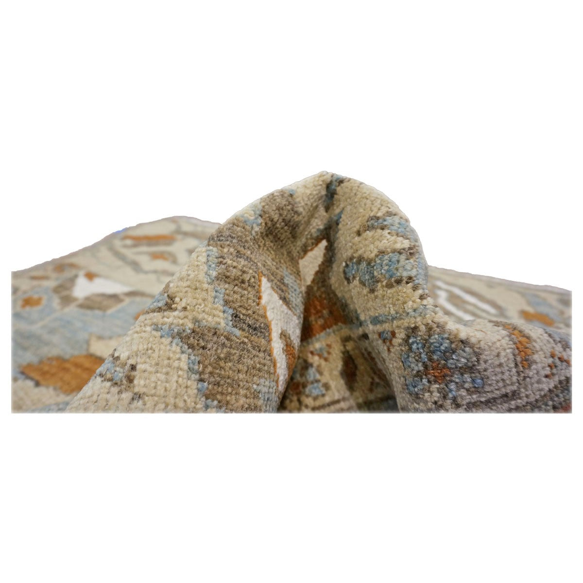 Persian Sultanabad Masters 3x3 Slate & Rust Square Handmade Area Rug #1141929 image 6