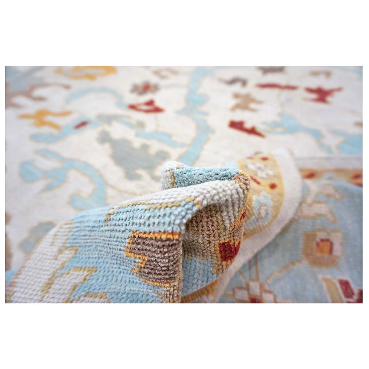 Sultanabad Master 10x14 Blue & Ivory Handmade Area Rug #1143655 image 7