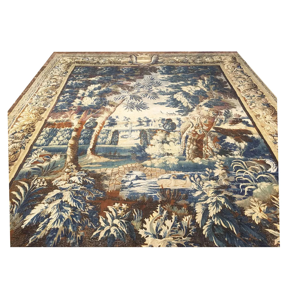 17th Century 11x13 Antique Mortlake English Tapestry  #9902475 image 4
